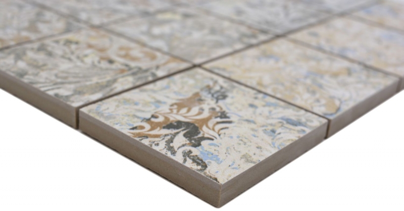 Mosaico ceramico gres porcellanato multicolore opaco parete pavimento cucina bagno doccia MOS16-71CS