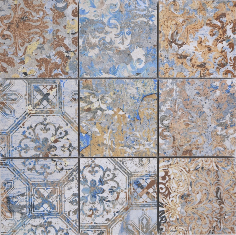 Mosaico ceramico gres porcellanato forte multicolore opaco parete pavimento cucina bagno doccia MOS23-95CV