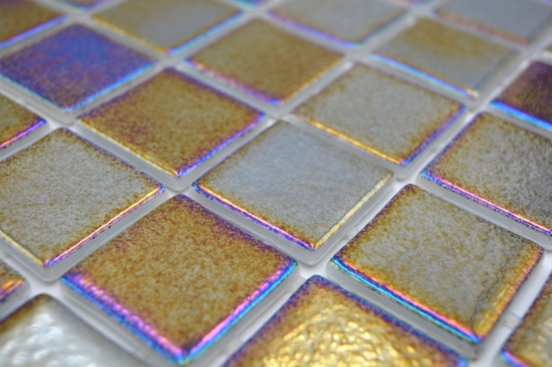 Mosaico piscina mosaico piscina mosaico vetro nero multicolore iridescente parete pavimento cucina bagno doccia MOS220-P55386