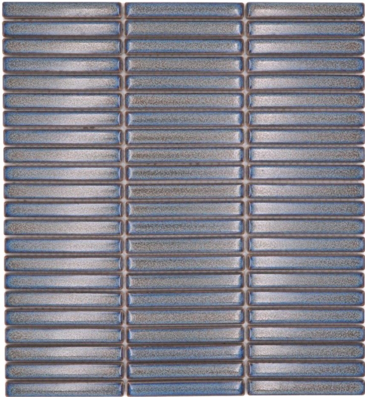 Mosaico ceramico piastrelle grigio blu lucido parete cucina bagno doccia MOS24-CG41
