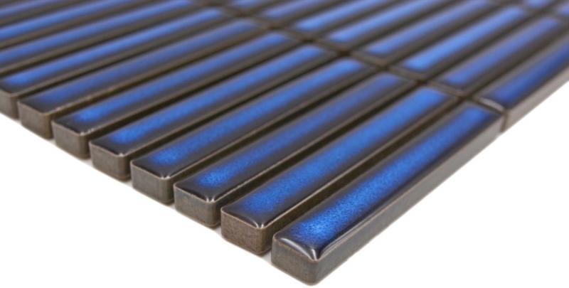 Ceramica mosaico piastrelle blu cobalto lucido parete cucina bagno doccia MOS24-CG51