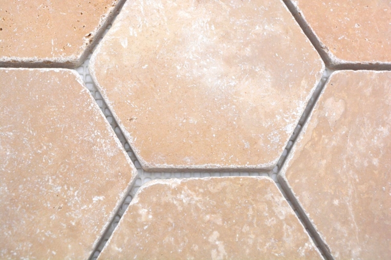 Piastrelle mosaico pietra naturale terrazza travertino noce opaco parete pavimento cucina bagno doccia MOS42-HX144