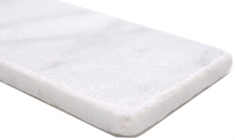 Piastrelle di pietra naturale mosaico marmo bianco opaco parete pavimento cucina bagno doccia MOSF-45-M420
