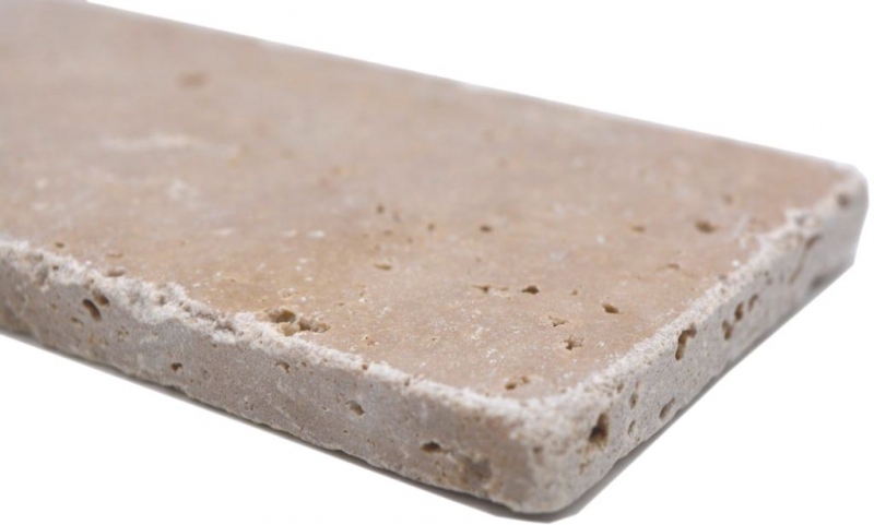 Piastrelle di mosaico in pietra naturale travertino noce opaco parete pavimento cucina bagno doccia MOSF-45-M440