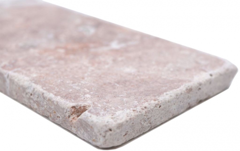 Piastrelle di pietra naturale mosaico travertino rosso opaco parete pavimento cucina bagno doccia MOSF-45-M450