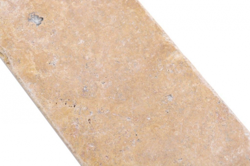 Piastrelle di pietra naturale mosaico travertino giallo oro opaco parete pavimento cucina bagno doccia MOSF-45-M510