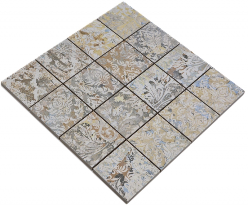Mosaico ceramico gres porcellanato multicolore opaco parete pavimento cucina bagno doccia MOS16-71CS_f