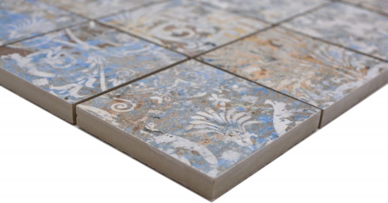 Mosaico ceramico gres porcellanato forte multicolore opaco parete pavimento cucina bagno doccia MOS16-71CV_f