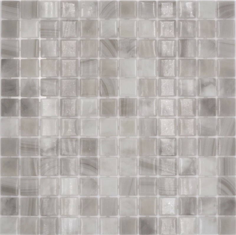 Mosaico piscina Mosaico piscina Mosaico vetro beige chiaro cangiante Muro Pavimento Cucina Bagno Doccia MOS220-P56251_f