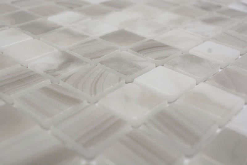 Mosaico piscina Mosaico piscina Mosaico vetro beige chiaro cangiante Muro Pavimento Cucina Bagno Doccia MOS220-P56251_f