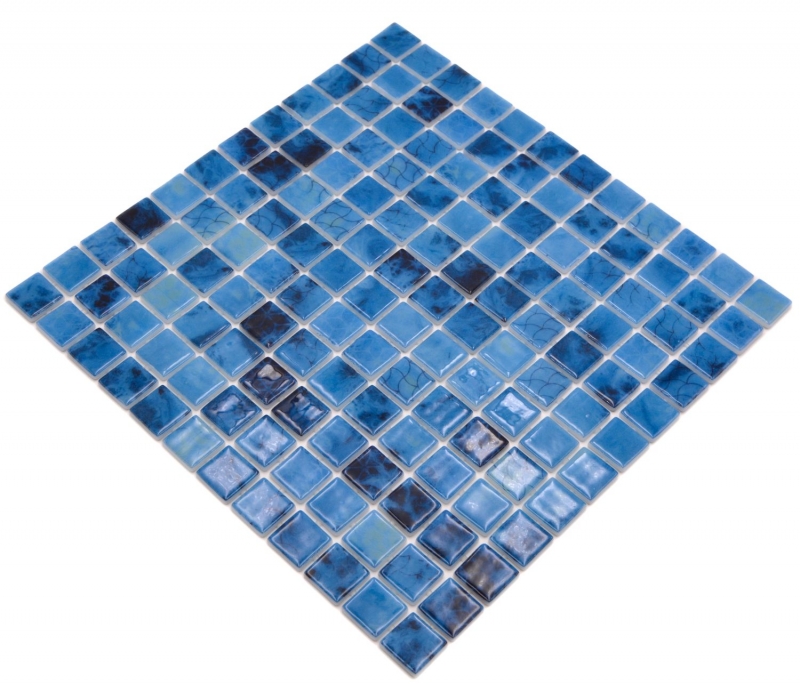 Piscina mosaico piscina mosaico vetro mosaico blu iridescente lucido parete pavimento cucina bagno doccia MOS220-P56255_f