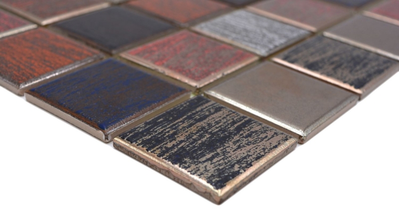 Mosaico ceramico in ceramica multicolore opaco parete cucina bagno doccia MOS24-1235_f