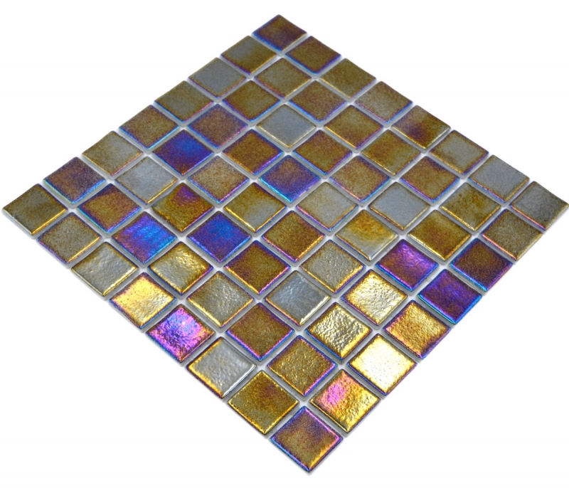 Mosaico piscina mosaico piscina mosaico vetro nero multicolore iridescente parete pavimento cucina bagno doccia MOS220-P55386_f