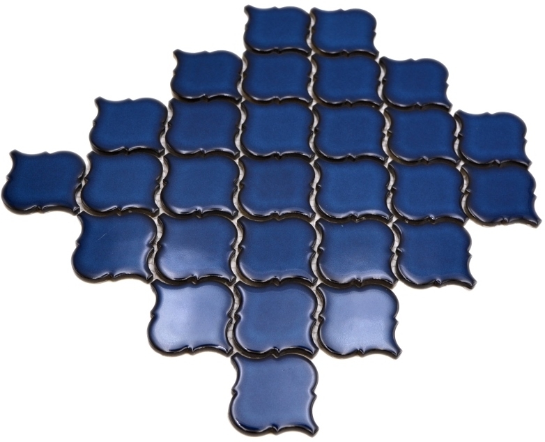 Ceramica mosaico piastrelle blu cobalto lucido parete pavimento cucina bagno doccia MOS13-P451_f
