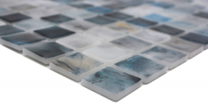 Campione a mano mosaico piscina mosaico piscina mosaico vetro grigio antracite cangiante parete pavimento cucina bagno doccia MOS220-P56256_m