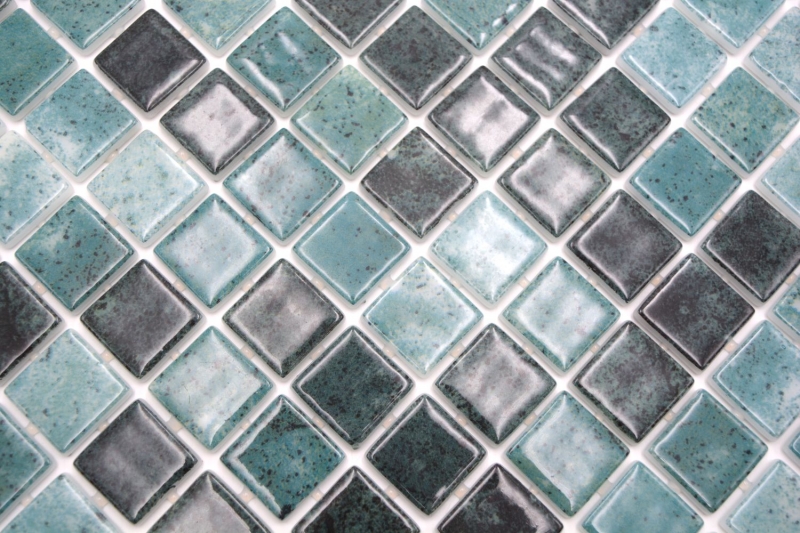 Campione a mano piscina mosaico piscina mosaico vetro mosaico verde antracite iridescente parete pavimento cucina bagno doccia MOS220-P56258_m