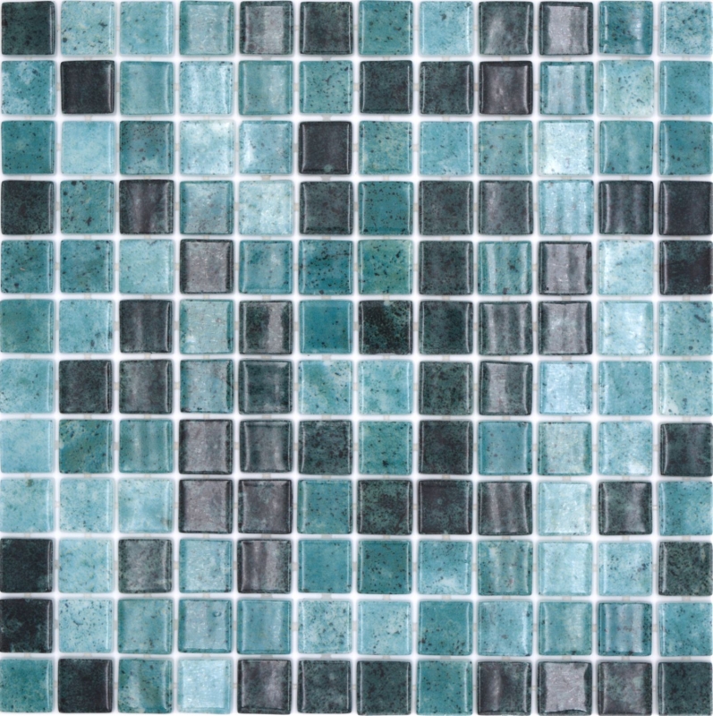 Campione a mano piscina mosaico piscina mosaico vetro mosaico verde antracite iridescente parete pavimento cucina bagno doccia MOS220-P56258_m
