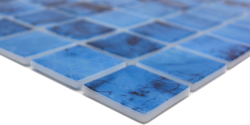 Mano modello piscina mosaico piscina mosaico vetro mosaico blu iridescente parete pavimento cucina bagno doccia MOS220-P56385_m