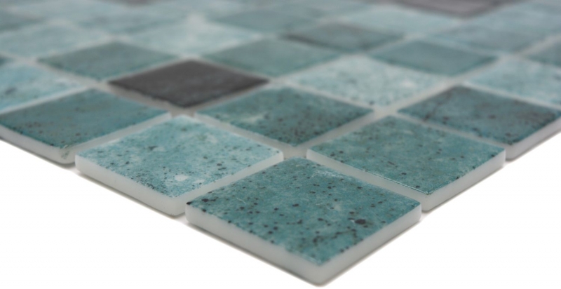 Campione a mano piscina mosaico piscina mosaico vetro mosaico verde antracite iridescente parete pavimento cucina bagno doccia MOS220-P56388_m