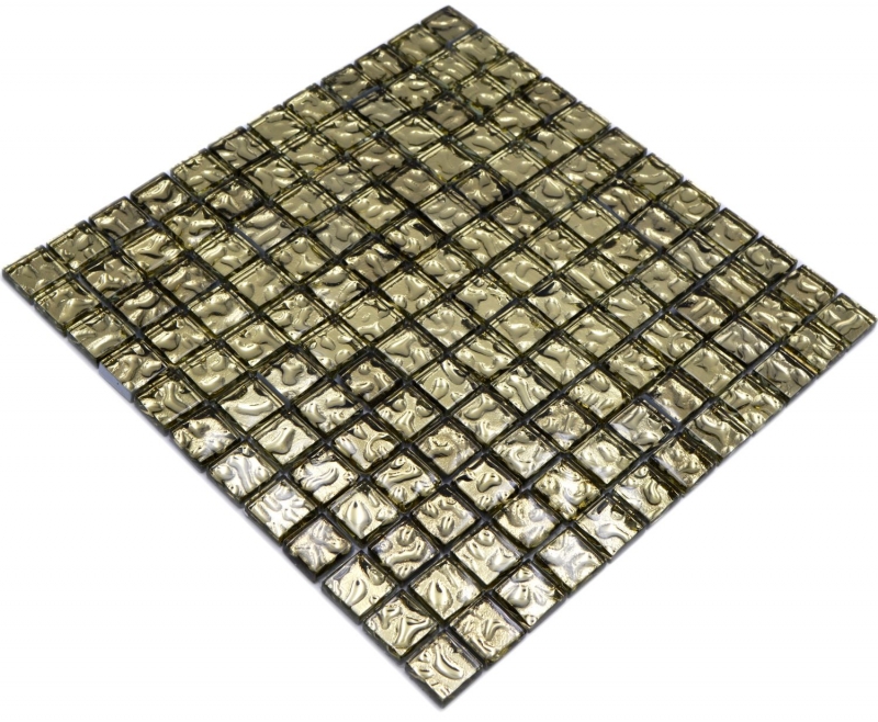 Mosaico di vetro dipinto a mano piastrelle di mosaico oro lucido parete pavimento cucina bagno doccia MOS78-8GO3_m