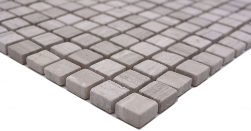 Campione a mano pietra naturale mosaico marmo grigio opaco parete pavimento cucina bagno doccia MOS38-15-2012_m