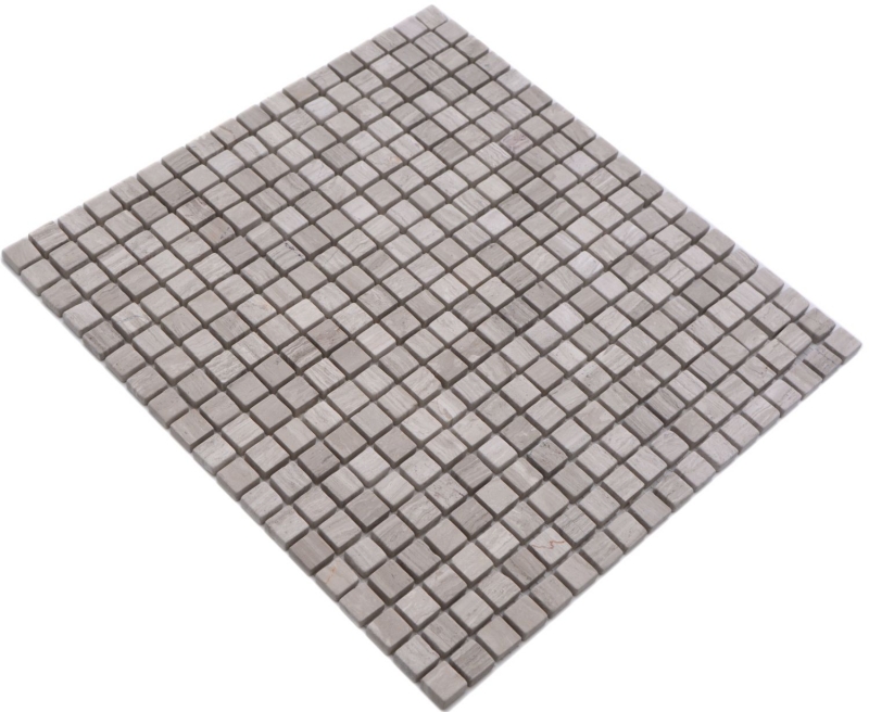 Campione a mano pietra naturale mosaico marmo grigio opaco parete pavimento cucina bagno doccia MOS38-15-2012_m