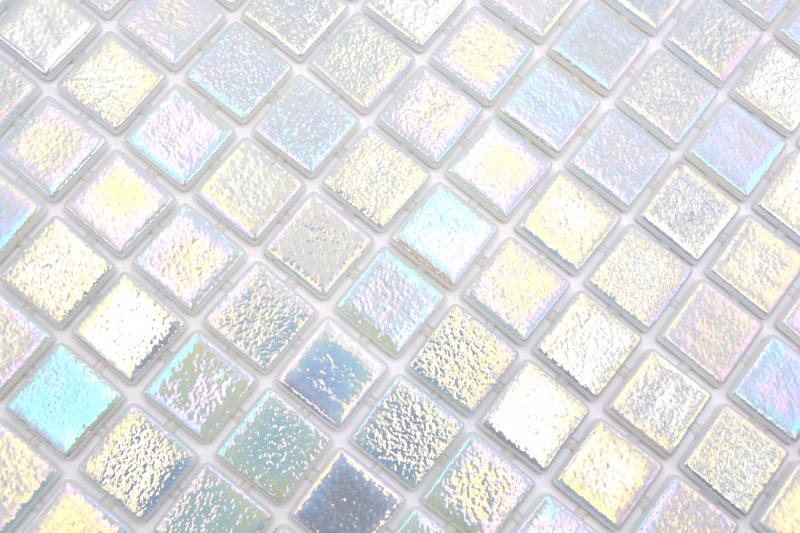 Mano modello piscina mosaico piscina mosaico vetro mosaico crema iridescente multicolore lucido parete pavimento cucina bagno doccia MOS220-P55254_m