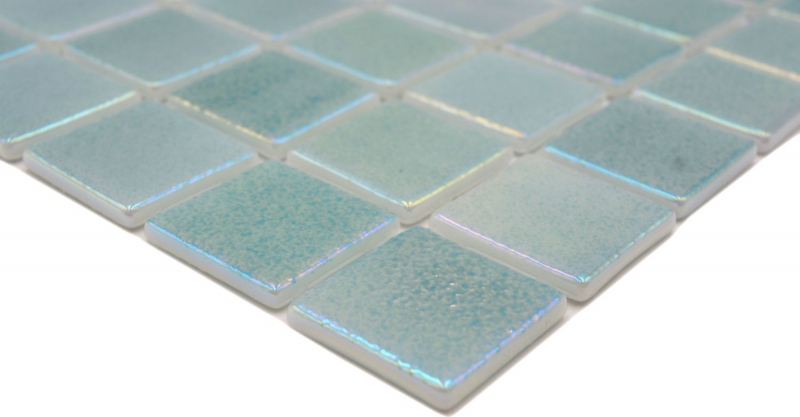 Mano modello piscina mosaico piscina mosaico vetro mosaico verde pastello iridescente multicolore lucido parete pavimento cucina bagno doccia MOS220-P55383_m