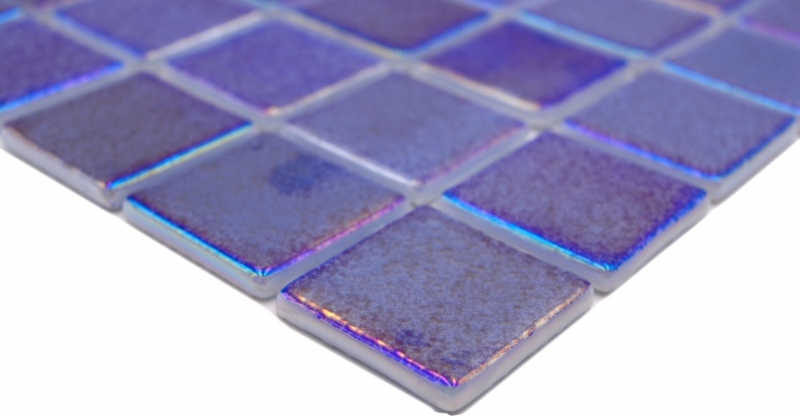 Mano modello piscina mosaico piscina mosaico vetro mosaico blu viola multicolore iridescente lucido parete pavimento cucina bagno doccia MOS220-P55385_m