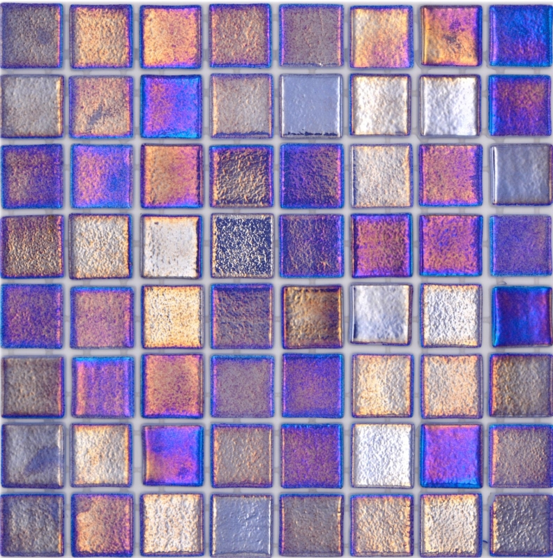 Mano modello piscina mosaico piscina mosaico vetro mosaico blu viola multicolore iridescente lucido parete pavimento cucina bagno doccia MOS220-P55385_m