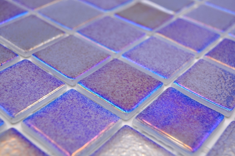 Mano modello piscina mosaico piscina mosaico vetro mosaico blu viola multicolore iridescente lucido parete pavimento cucina bagno doccia MOS220-P55385_m