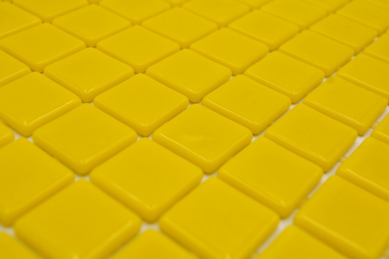 Campione a mano piscina mosaico piscina mosaico vetro mosaico giallo lucido parete pavimento cucina bagno doccia MOS220-P25801_m