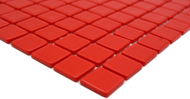 Campione a mano piscina mosaico piscina mosaico vetro mosaico rosso lucido parete pavimento cucina bagno doccia MOS220-P25808_m
