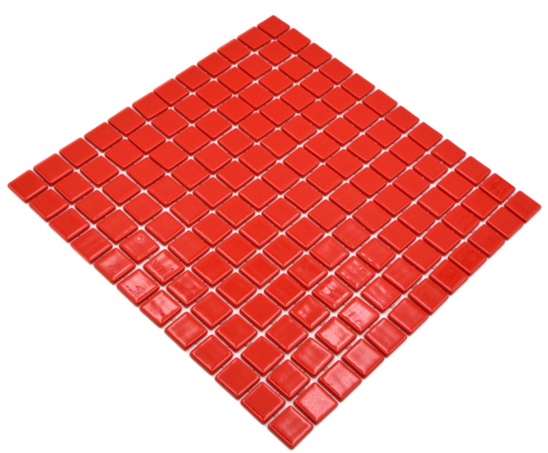 Campione a mano piscina mosaico piscina mosaico vetro mosaico rosso lucido parete pavimento cucina bagno doccia MOS220-P25808_m