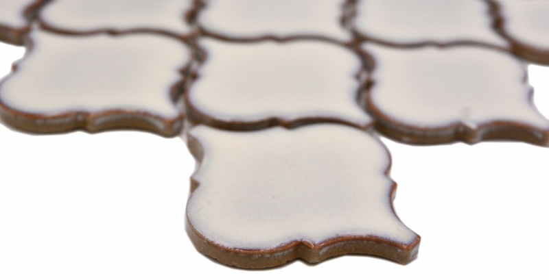 Mosaico ceramico dipinto a mano piastrelle di mosaico bianco antico lucido parete pavimento cucina bagno doccia MOS13-PAW5_m