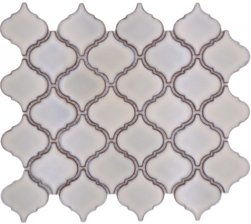 Mosaico ceramico dipinto a mano piastrelle di mosaico bianco antico lucido parete pavimento cucina bagno doccia MOS13-PAW5_m