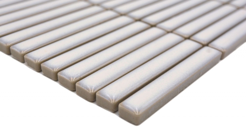 Mosaico ceramico dipinto a mano tessere di mosaico bianco antico lucido parete cucina bagno doccia MOS24-CG31_m