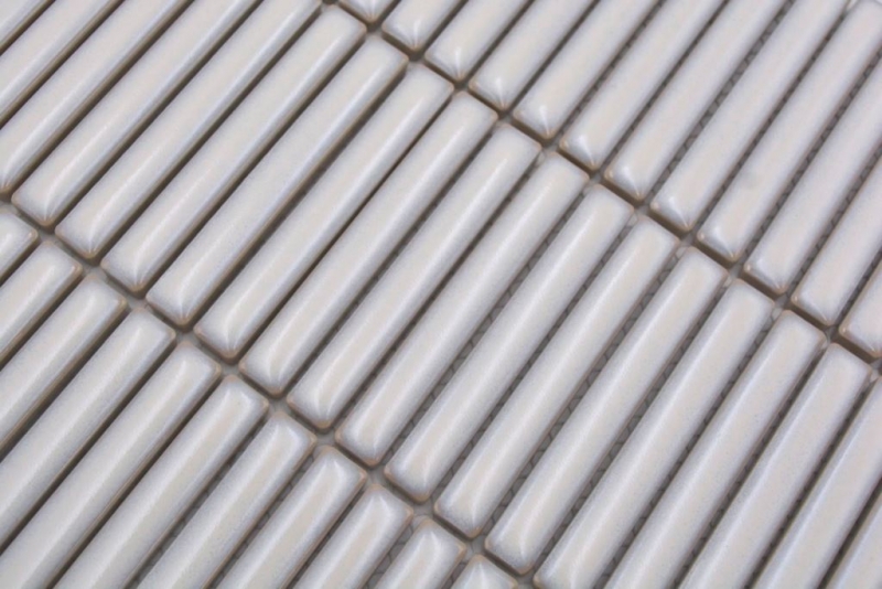 Mosaico ceramico dipinto a mano tessere di mosaico bianco antico lucido parete cucina bagno doccia MOS24-CG31_m