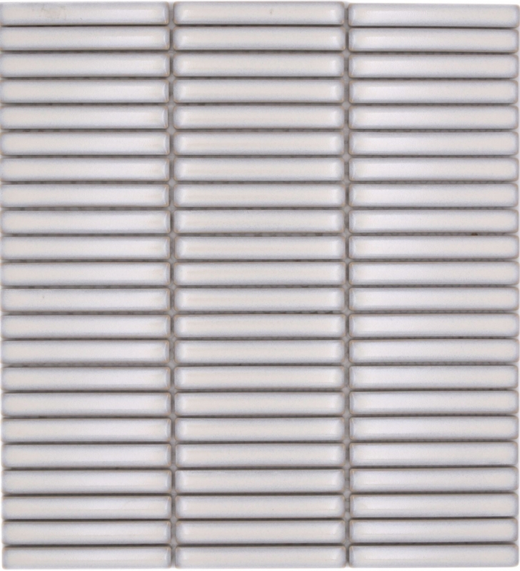 Mosaico ceramico dipinto a mano tessere di mosaico bianco antico lucido parete cucina bagno doccia MOS24-CG31_m