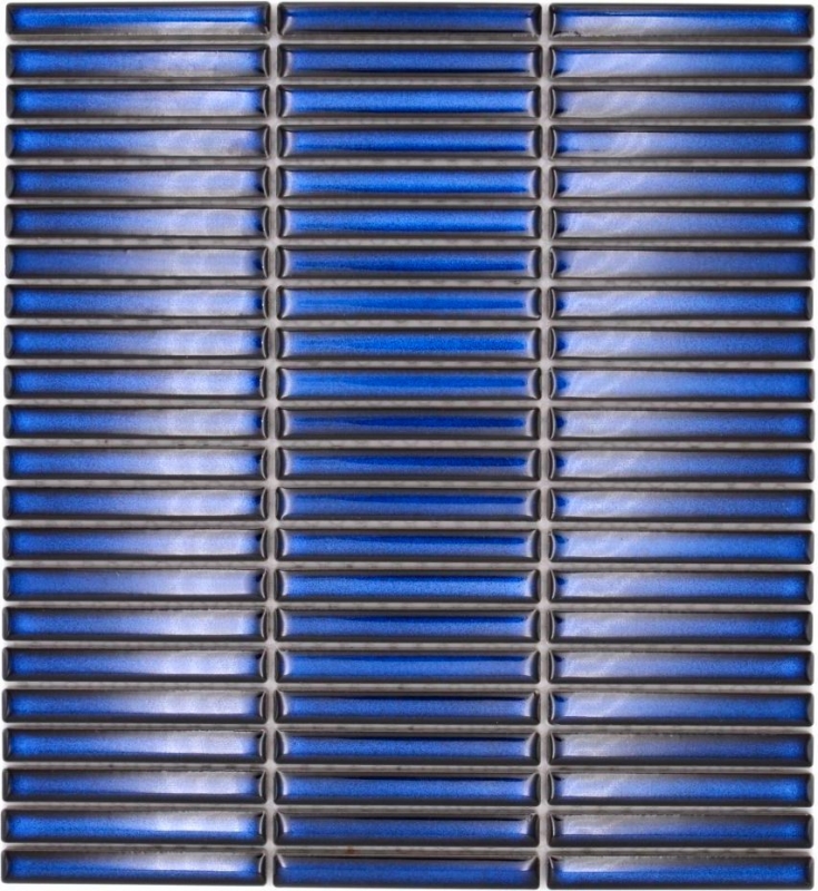 Mosaico ceramico dipinto a mano piastrelle di mosaico blu cobalto lucido parete cucina bagno doccia MOS24-CG51_m