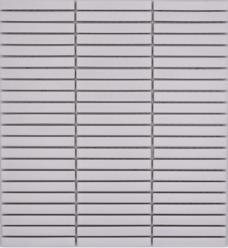Mosaico ceramico dipinto a mano tessere di mosaico bianco opaco parete cucina bagno doccia MOS24-CG91_m