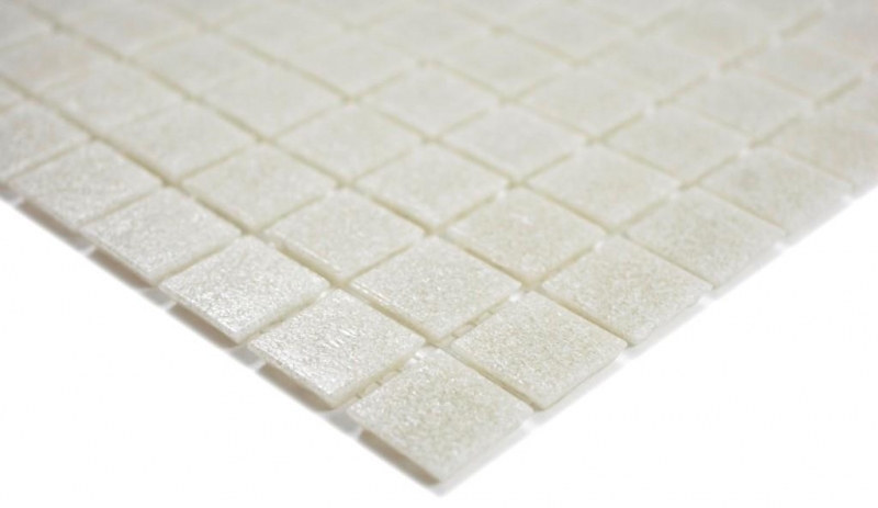 Piastrella di vetro a mosaico Grigio chiaro Crema Spots Doccia Parete bagno Parete cucina - MOS200-A05-N