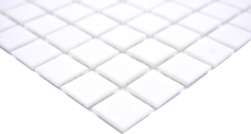 Piastrella di vetro per mosaico Super White per piscina - MOS200-A01
