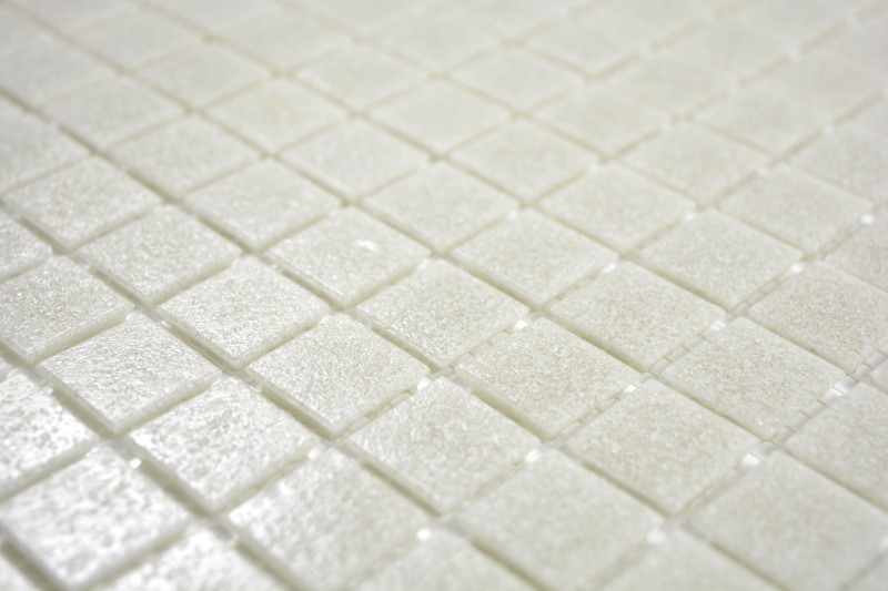 Piastrella di vetro a mosaico grigio chiaro crema piastrella backsplash muro piastrella cucina piastrella bagno - MOS200-A05
