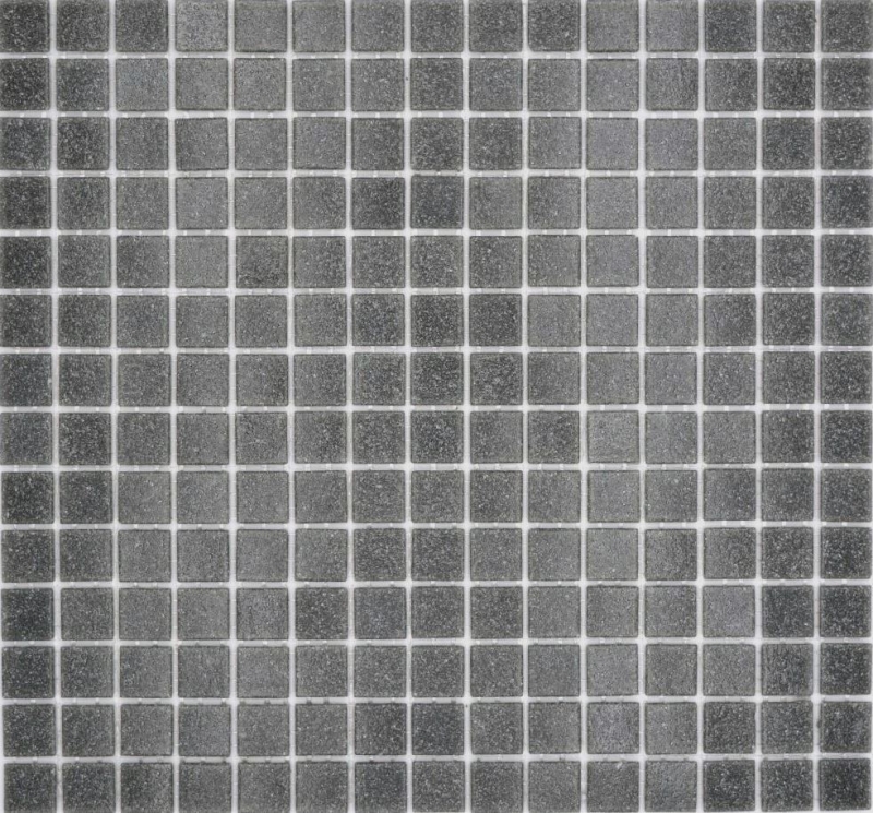 Mosaico di vetro per piscina mosaico galleggiante grigio basalto look grigio scuro carta-legato per piscina - MOS200-A09