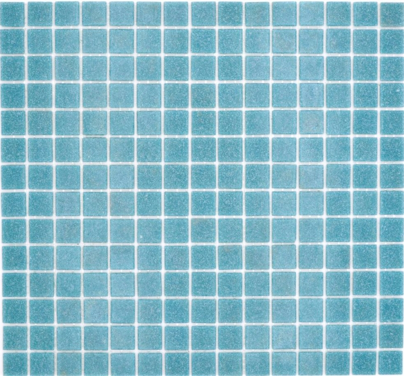 Piastrella di mosaico di vetro Pastello Blu Grigio Classico incollata su carta - MOS200-A52