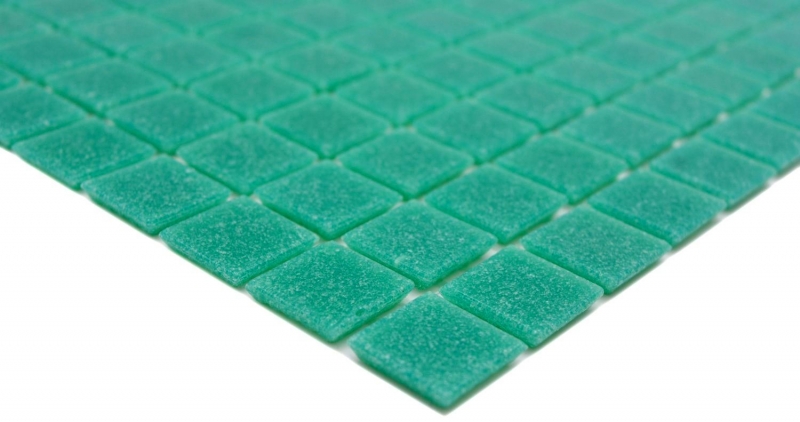 Piastrella di vetro a mosaico verde turchese backsplash cucina MOS200-A63