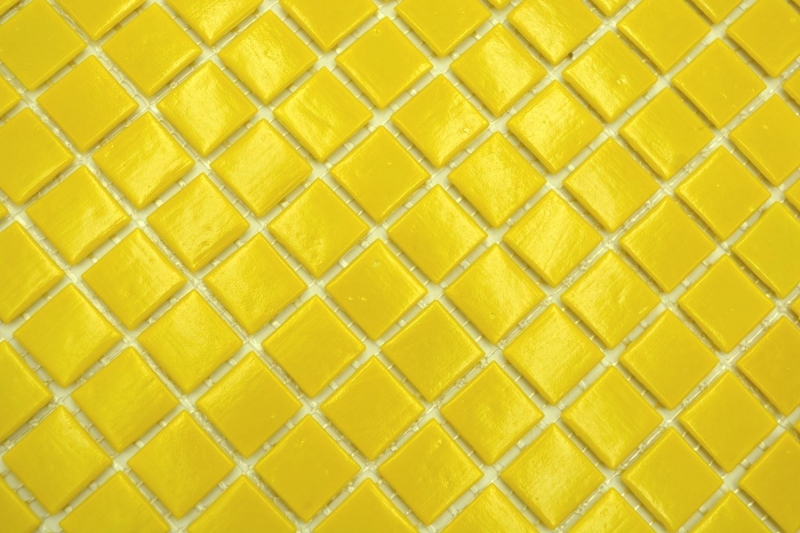 Mosaico di vetro Piastrella di mosaico giallo sole Schienale della cucina MOS200-A90