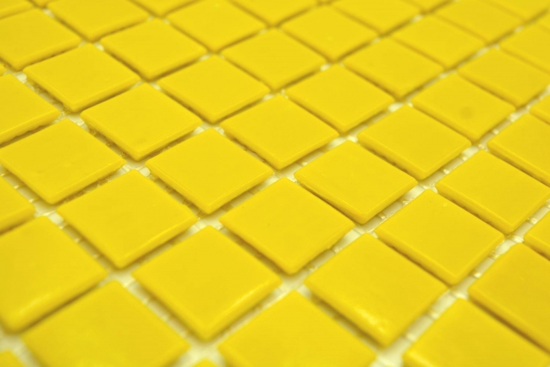 Mosaico di vetro Piastrella di mosaico giallo sole Schienale della cucina MOS200-A90