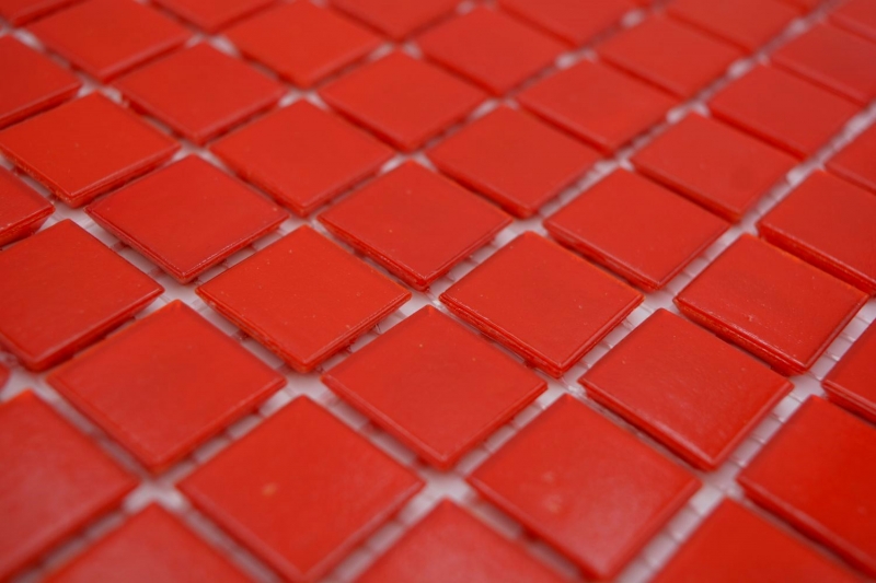 Mosaico di vetro piastrelle rosse backsplash cucina MOS200-A96